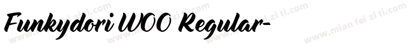 Funkydori W00 Regular字体转换